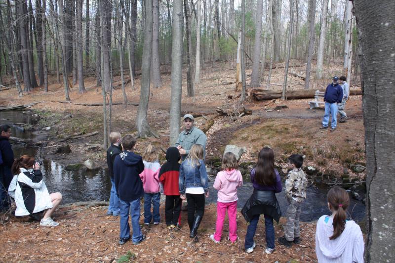 A walk to the stream with the next generation of conservationists